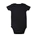 Romperinbox Place Unisex Baby Bodysuits 100% Cotton Boys Girls 0-24 Months (12-18M, Black 3 Pack)
