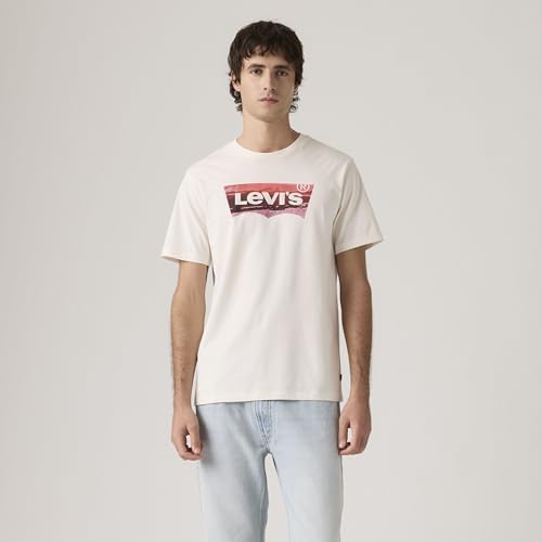 Graphic Crewneck tee T-Shirt, Coastal Filled BW EG, M Hombre