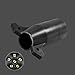 COROTC 7 to 6 Way Trailer Adapter, 7 Pin Flat Blade to 6 Pin Round Trailer Connector, 7 to 6 Way Trailer RV Boat Plug