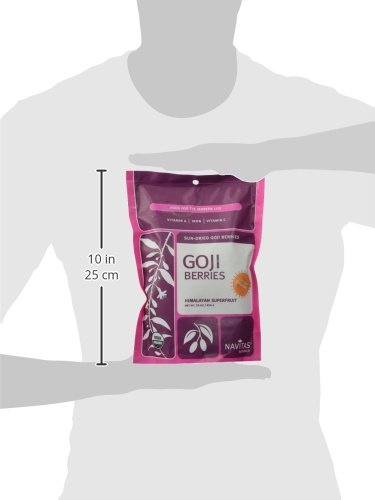 NAVITAS ORGANICS GOJI BERRIES – FOR SMOOTHIES, TRAIL MIX, BAKED GOODS, OATMEAL & MORE – VITAMIN A, ANTIOXIDANTS, FIBER – WOLFBERRY – USDA ORGANIC, NON GMO, GLUTEN FREE, VEGAN (16OZ. BAG, 15 SERVINGS)