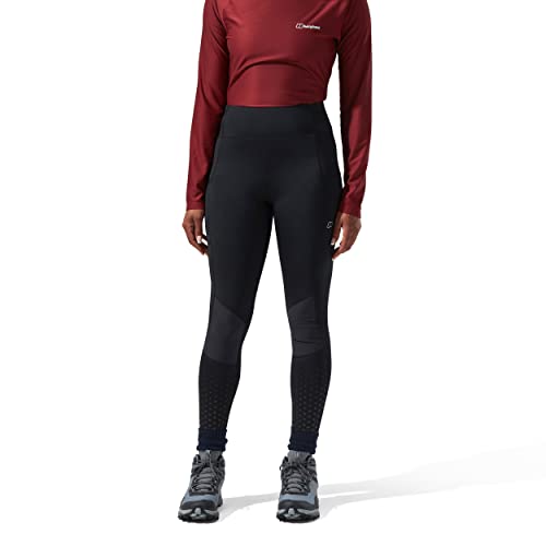 Berghaus Lelyur Trekking Legging, Donna, Black/Black, 16