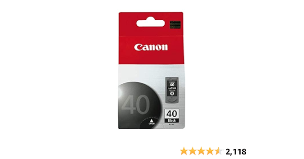 Amazon.com: Canon Cartucho de tinta negro PG-40, compatible con impresoras  iP2600, iP800, iP700 e iP600 : Productos de Oficina