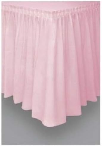 Pink Plastic Table Skirt 29 x 14' Rectangular Party