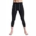 Yuerlian Men's Compression 3/4 Capri Shorts Baselayer Cool Dry Sports Tights 3 Pack