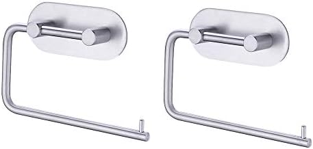 Kes 071 2 P2 トイレットペーパーホルダー 粘着 サビ防止 Sus 304 ステンレススチール セルフスティッキー