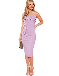 Floerns - Vestido sin mangas para mujer con tirantes en la parte delantera