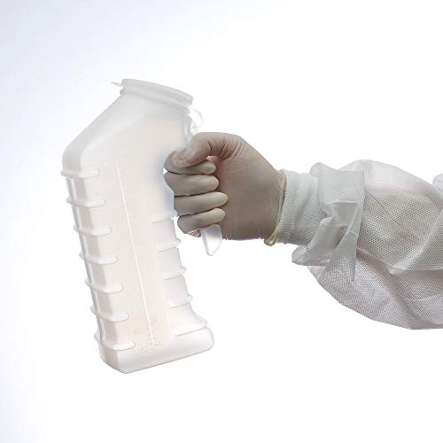 Dealmed Male Urinal with Attached Cover Portable Urinals for Men with