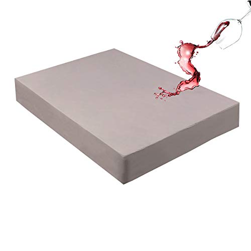 Mecerock 6 Colors Grey King Size Waterproof Mattress Protector Washable