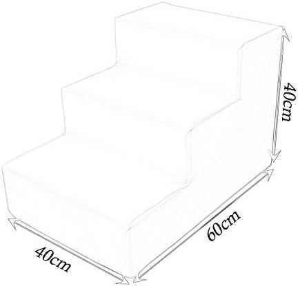 超目玉 B0rs8j91 Pink 新作製品 世界最高品質人気 Diy 工具 ガーデン Size ペットの階段 40 60 40cm 激安超特価 ジュエリー Pcソフト 正規品送料無料 リビングルームの寝室用ピンクポータブルペット階段 小型から中型ペット用の防水pu犬のトレーニング