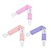 Babygoal Pacifier Clips for Girls-3 Pack Pure Color Universal Pacifier Holder Fits Most Pacifiers and Baby Gift PS03