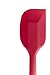 StarPack Basics Silicone Spatula Set (1 Small, 1 Large), High Heat Resistant to 480°F, Hygienic One Piece Design, Non Stick Rubber Cooking Utensil Set (Cherry Red)