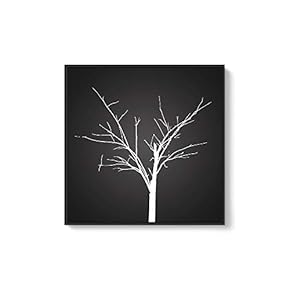 Framed Canvas Wall Art for Living Room, Bedroom Abstract Trees Canvas Prints for Home Decoration Ready to Hang - 16x16 inches