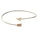 Mother's Day Gifts SENFAI Gold and Silver Adjustable Arrow Bangle Bracelets Wire Bracelet Bangles Simple Wrapped Bangles Women Bangles