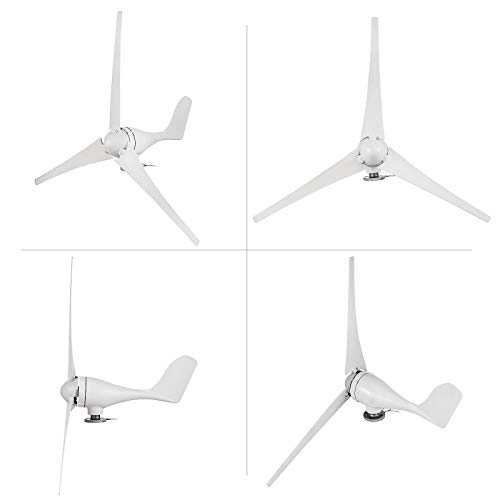 SHZOND Wind Generator 400W Hybrid Wind Turbine Generator DC 12V/24V Turbine Wind Generator 3 Blades 20A Wind Generator Kit - Thumbnail 2