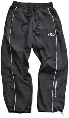 Amazon.com: SOLY HUX Men's Parachute Track Pants Baggy Sweatpants