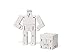 Areaware Cubebot Small (White)