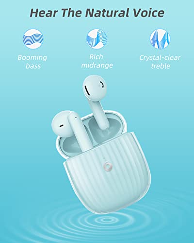 GIEC Wireless Earbuds Bluetooth Earbuds Noise Cancelling with Charging Case IP55 Waterproof Stereo Sound Wireless Earphones in Ear Sport Earbuds Wireless Headphones for Workout Free Headset