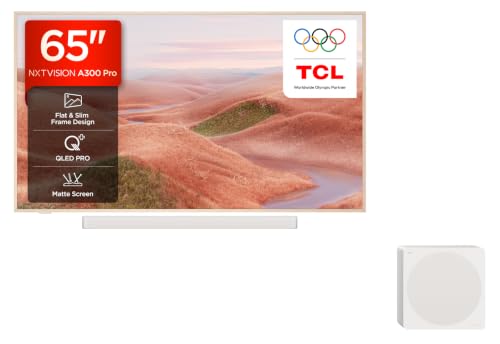 TCL LED TV 65A300PRO NXTFrame Pro QLED Art Gallery and Sound Bar 3.1.2ch with Subwoofer 4k 165cm 2024