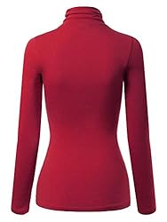 MixMatchy Women's Basic Long Sleeve High Turtle
