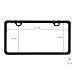GG Grand General 60402 Matte Black Powder Coated License Plate Frame with 2 Holes