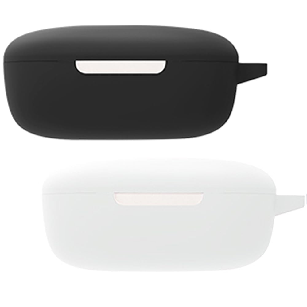 Akancy Compatible with Redmi Buds 4 Lite Headphone Case, Supports Wireless Charging, Shockproof Protective Case, Silicone Protective Case for Headphones (Black White)