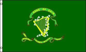 Amazon Com Sons Of Erin Flag 3 X5 Irish Banner Garden Outdoor