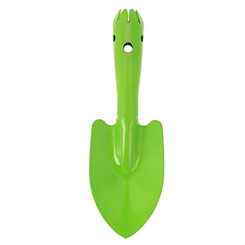 Mikolot Mini Metal Garden Hand Shovel Flower Soil Planting Kids Spade Tool(Green)