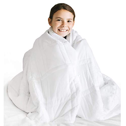 Nuzzie Cooling Weighted Blanket – 8 lbs – Twin/Full – 41×61 – Kids or