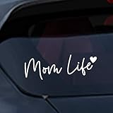 Besby 2pcs Mom Life Car Decal - 7' x 2