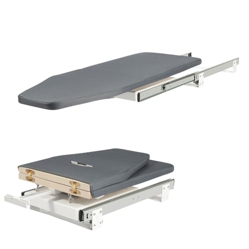 Retractable Ironing Board, Pull-Out Stow Away Ironing Board Cabinet, 180° Swivel Foldable Ironing Station 31.5