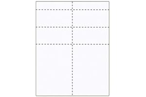 Name Badge Productions - 4 1/4 x 6 Inch Convention Inserts - Micro-Perferated 57 Pound Vellum Bristol - 250 Inserts Per Package