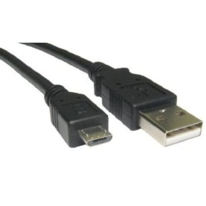 Consoletronic 0.5 Metre 50cm USB v 2.0 A to USB Micro Type B High Speed Cable Black