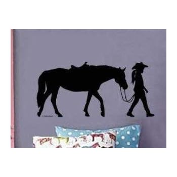 Amazon Com Diuangfoong Horse Rider Wall Decal Design Girls