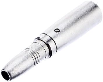 BPZKIWE XLR 3-cores Male to 6.35mm Female Adapter Nickel-Plated for KTV Microphone #-7781