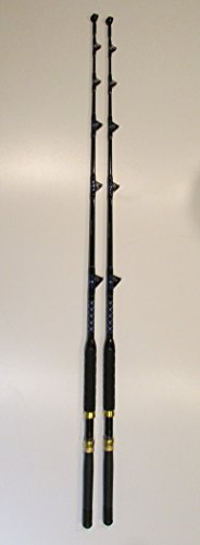 XCALIBER MARINE PAIR OF (2) TOURNAMENT SERIES6' 80-130 lb SALTWATER TROLLING RODS