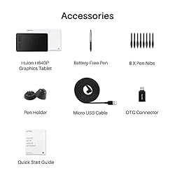 HUION Drawing Tablet Inspiroy H640P Digital