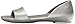 crocs Women's Lina Dorsay Flat Sandal, Silver/Silver, 8 M US