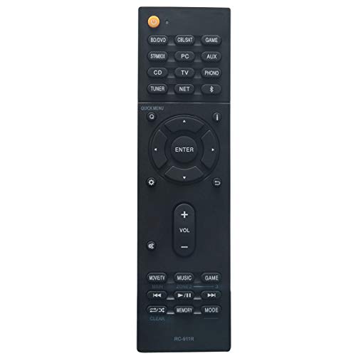RC-911R Replace Remote Applicable for Onkyo AV Receiver HT-R695 TX-NR656 TX-RZ610 TX-NR555 TX-RZ710 TX-RZ810 TX-NR757 TX-RZ720 TX-NR676 TX-NR676E TX-NR686 TX-NR585 TX-NR575 TX-NR575E