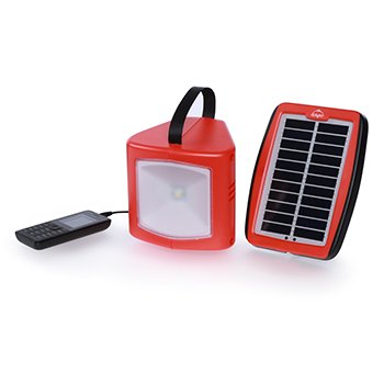 d.light DS300 (Orange) Solar Lantern with Mobile Charging