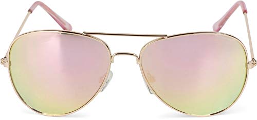 styleBREAKER Kinder Pilotenbrille mit Edelstahl Metall Gestell, verspiegelt oder getönt, Fliegerbrille, Sonnenbrille… – Bild 3