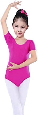 UPXIANG Baby-Girls Round Collar Swan Princess Ballet Outfits, for 3-7 Years Old Girls Gymnastics Dance Tutu Dress Ballet Leotard Skirt Dancewear Costume