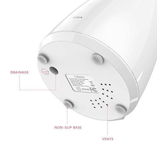 Liberex Facial Steamer - Nano Ionic Face Steamer, 70ml Water Tank with LED Indicator, Warm Mist Moisturize Skin, Upclog Pores, Reduce Blackheads, Enjoy SPA at Home