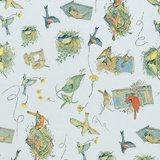 Printed Patterned Tissue Wrapping Paper birds nests luxury 5 sheets