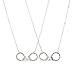 LUX ACCESSORIES Handcuff Partners in Crime BFF Best Friends Forever Matching Pendant Necklace (2pc)