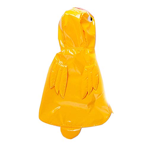 Outtop(TM) Effective Toothbrush Doggy Brush Stick Cleaning Teeth Pet Dog Clothes Lovely Duck Shape Dog Coats Waterproof Dog Raincoat Dog Cat (M, Yellow)