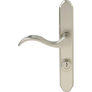 Prime-Line Products E2497Mortise Lock Set with Glass Knob Classic Bronze Keyed