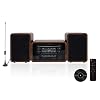 KEiiD Stereo Shelf System Powered with Bookshelf Speakers RMS 2X 25W for Home Audio Entertainment with CD Player and…