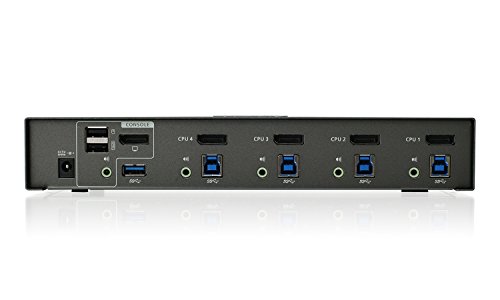 IOGEAR 4-Port 4K UHD DisplayPort KVMP Switch with USB 3.0 Hub (TAA Compliant)