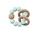 Babe Basics Teething Rattle | Natural Wood & BPA-Free Silicone Teething Toy ...