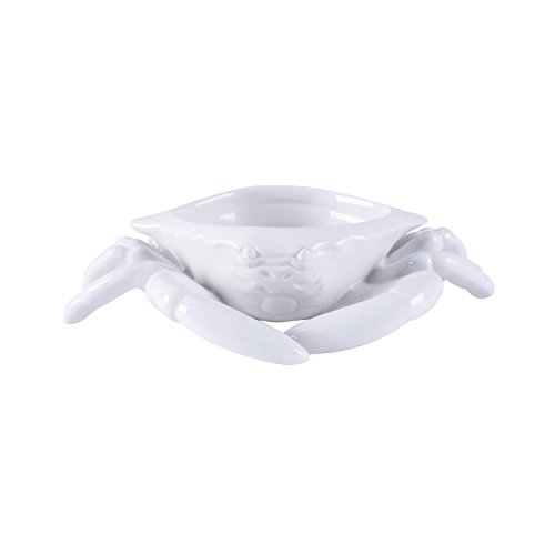 Cape Coral Collection, Crab Butter Dish, White